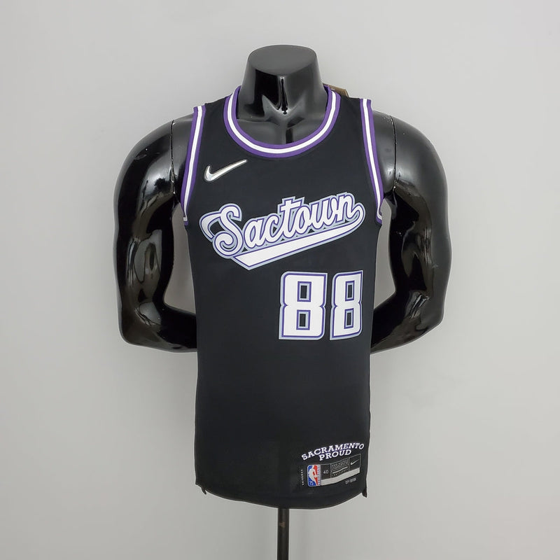 Camisa Basquete NBA Regata Sacramento Kings Masculina - Preta